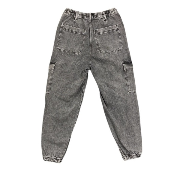 Pacsun Denim Baggy Jogger Womens Size Medium Gray Washed Dance Cargo - Picture 5 of 7